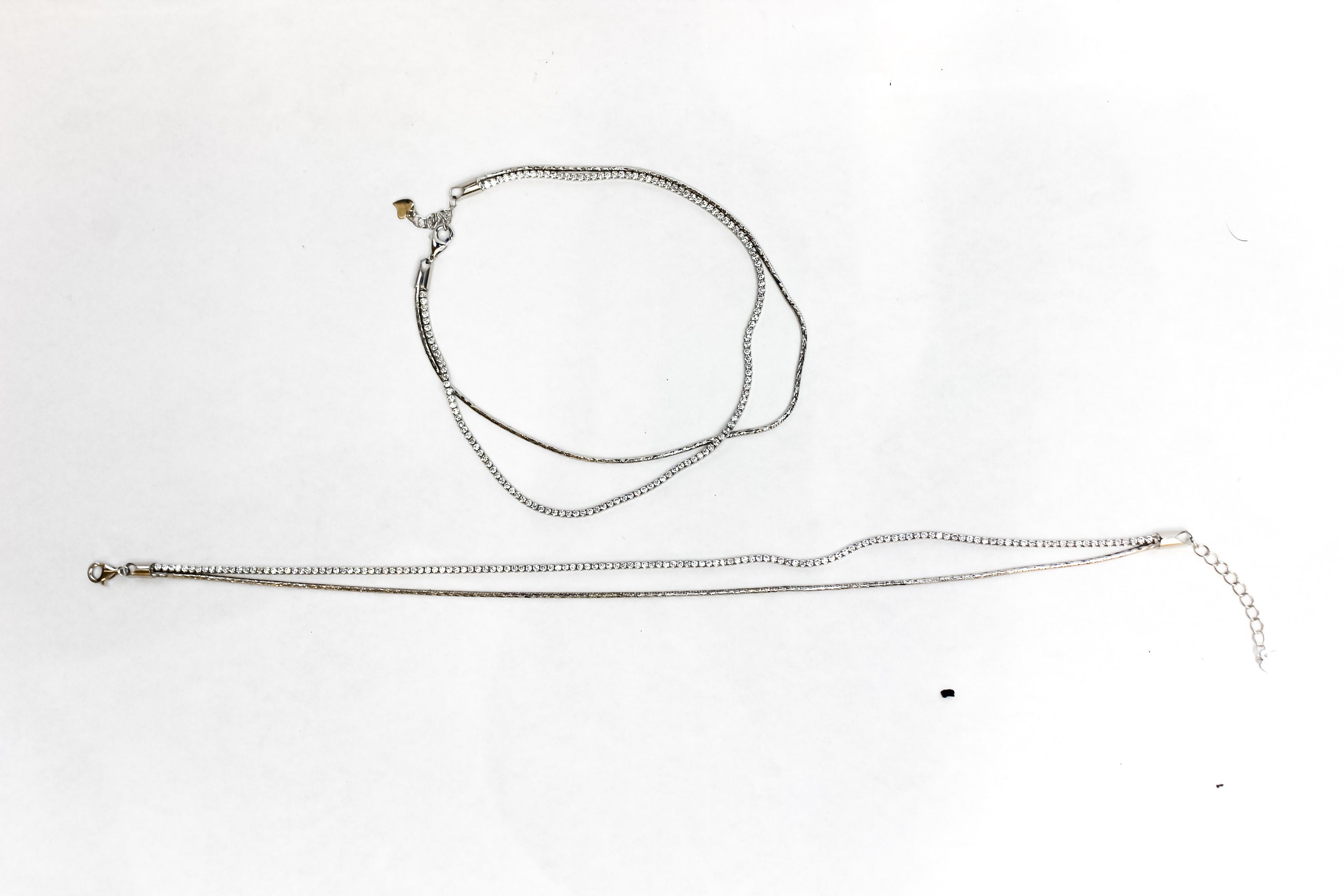 Starlit dual chain Anklet