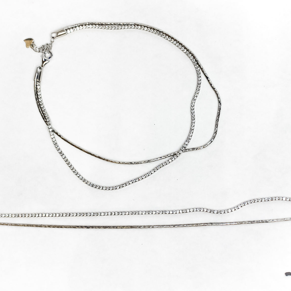 Starlit dual chain Anklet