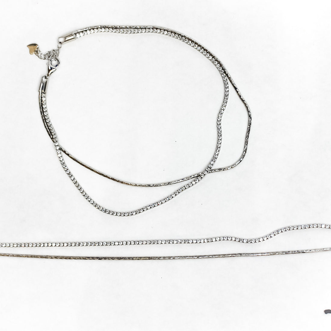 Starlit dual chain Anklet