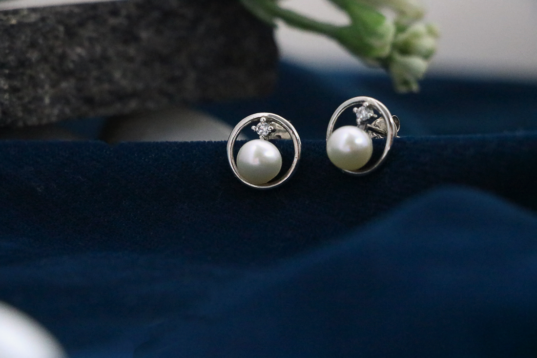Celeste Pearl Studs