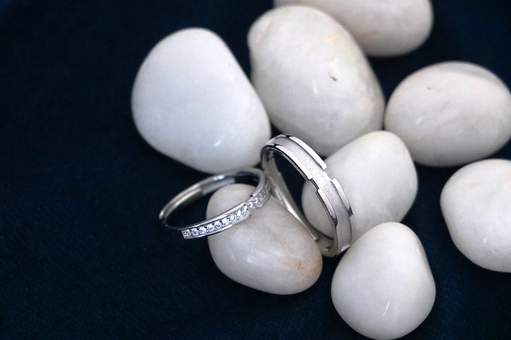 Aurora Vows Couple Bands