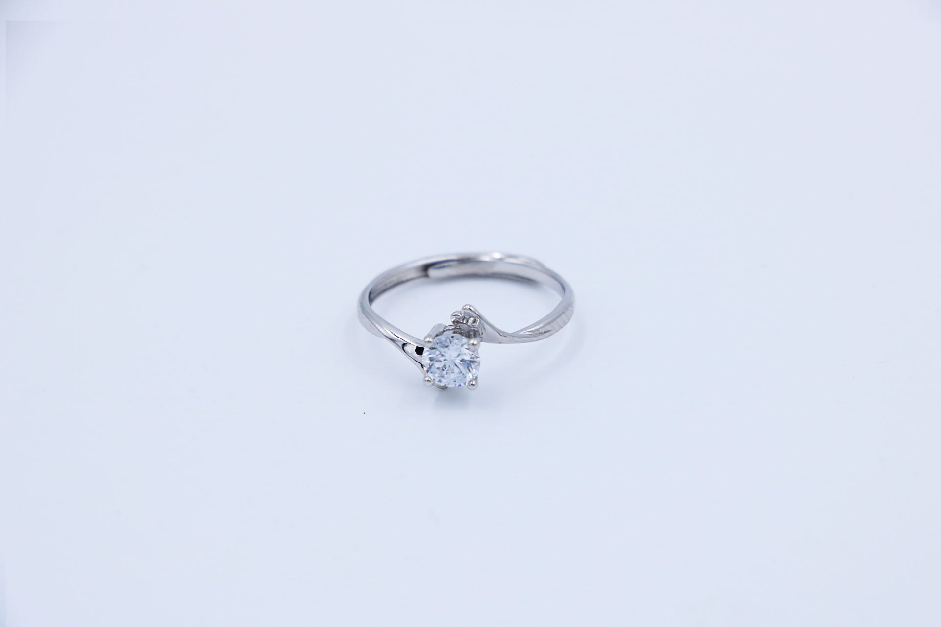 LumiSolitaire Silver Ring