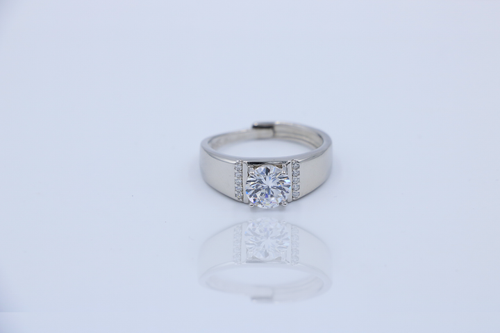 Regal Orbit Silver Ring