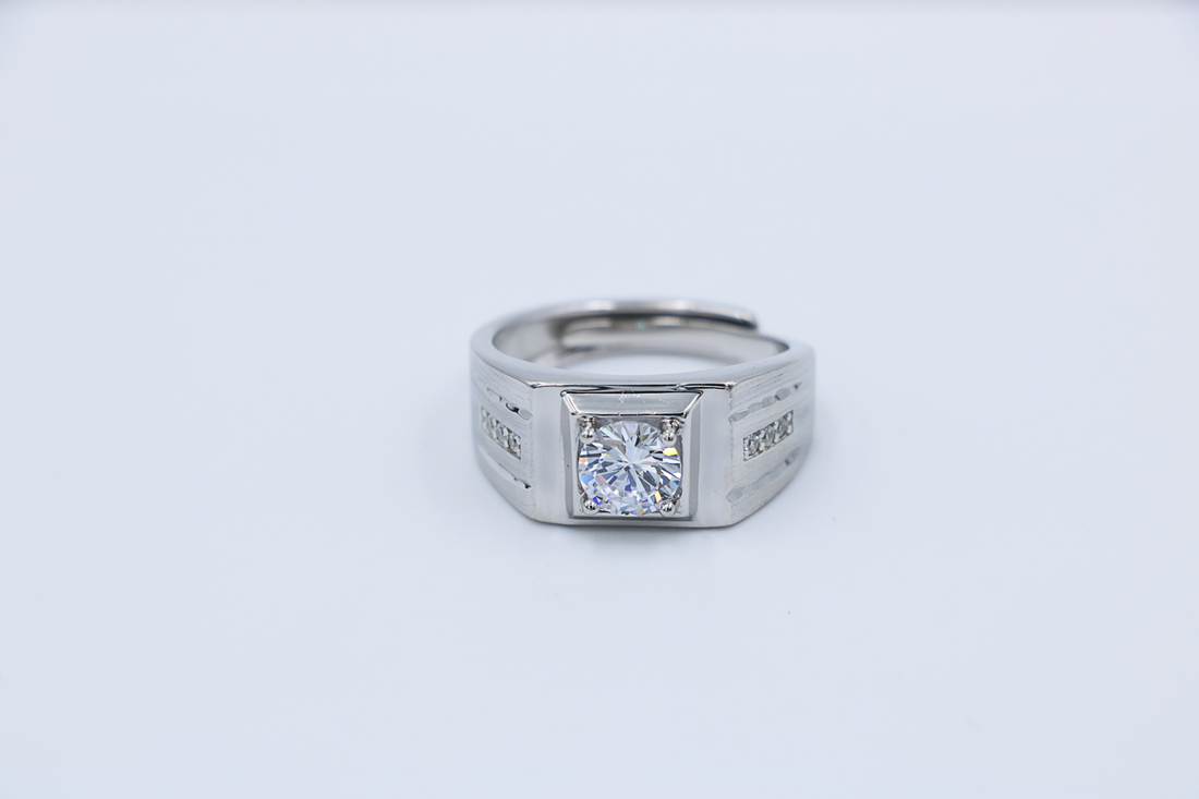 Forge Crest Silver Ring