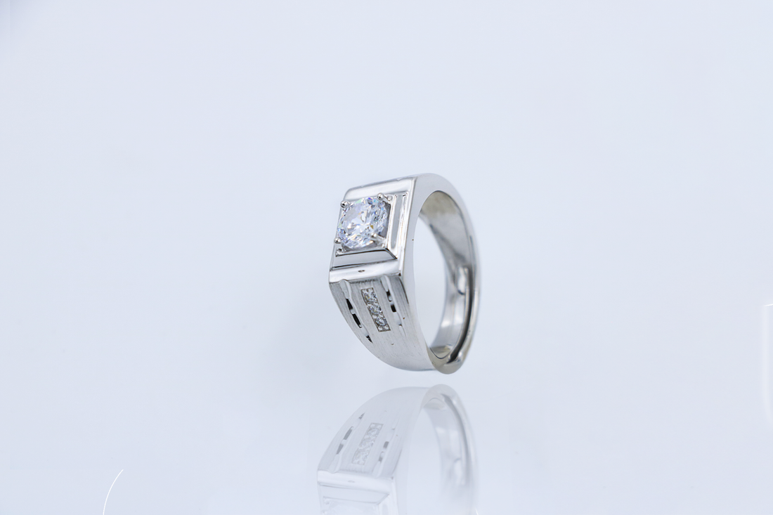 Forge Crest Silver Ring