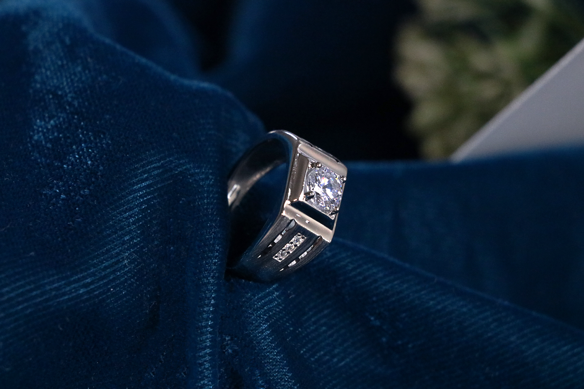 Forge Crest Silver Ring
