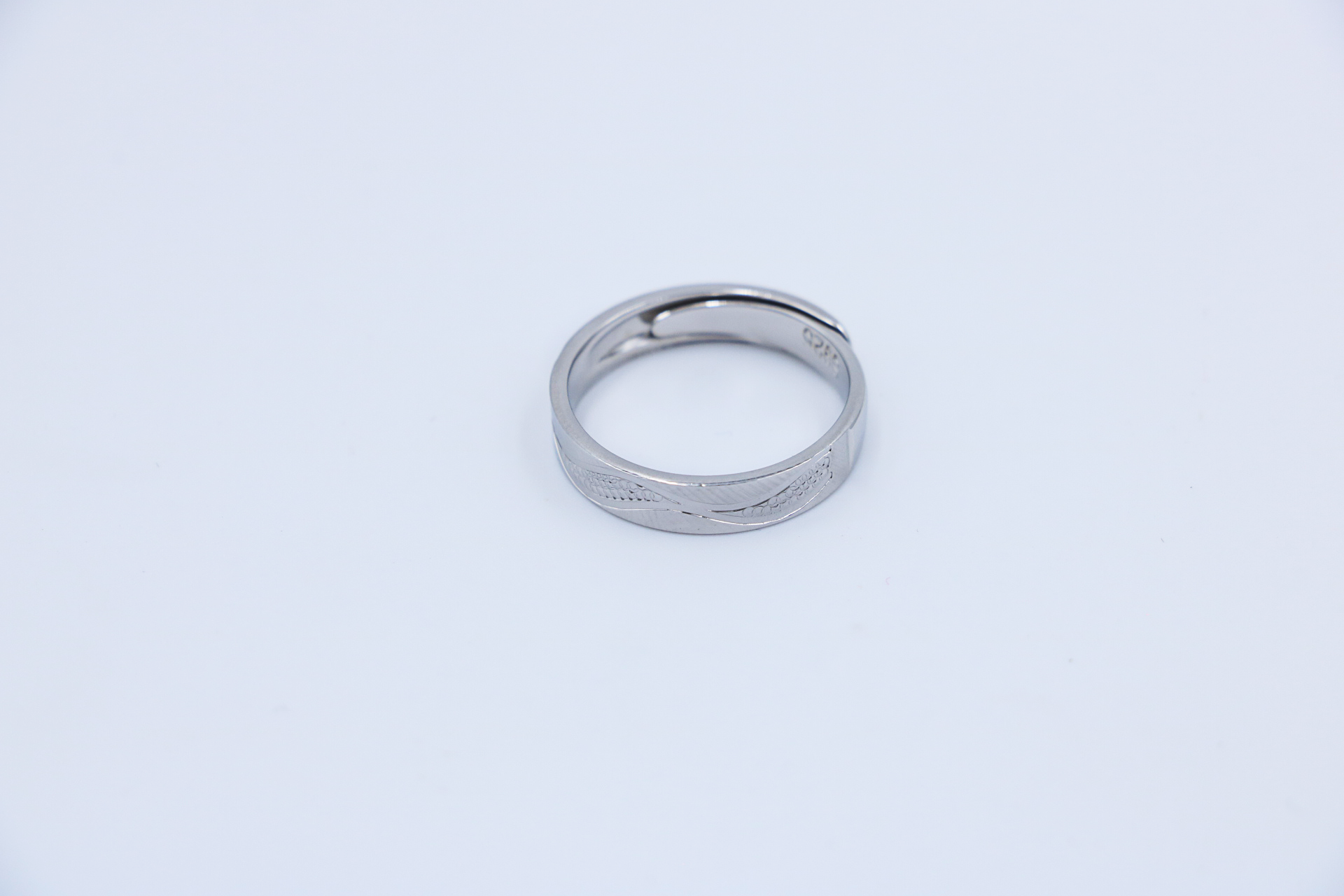 Aurora Etch Silver Band