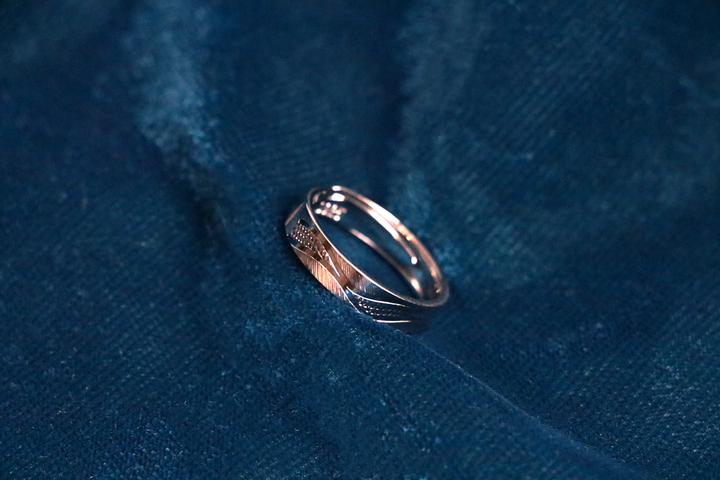 Aurora Etch Silver Band