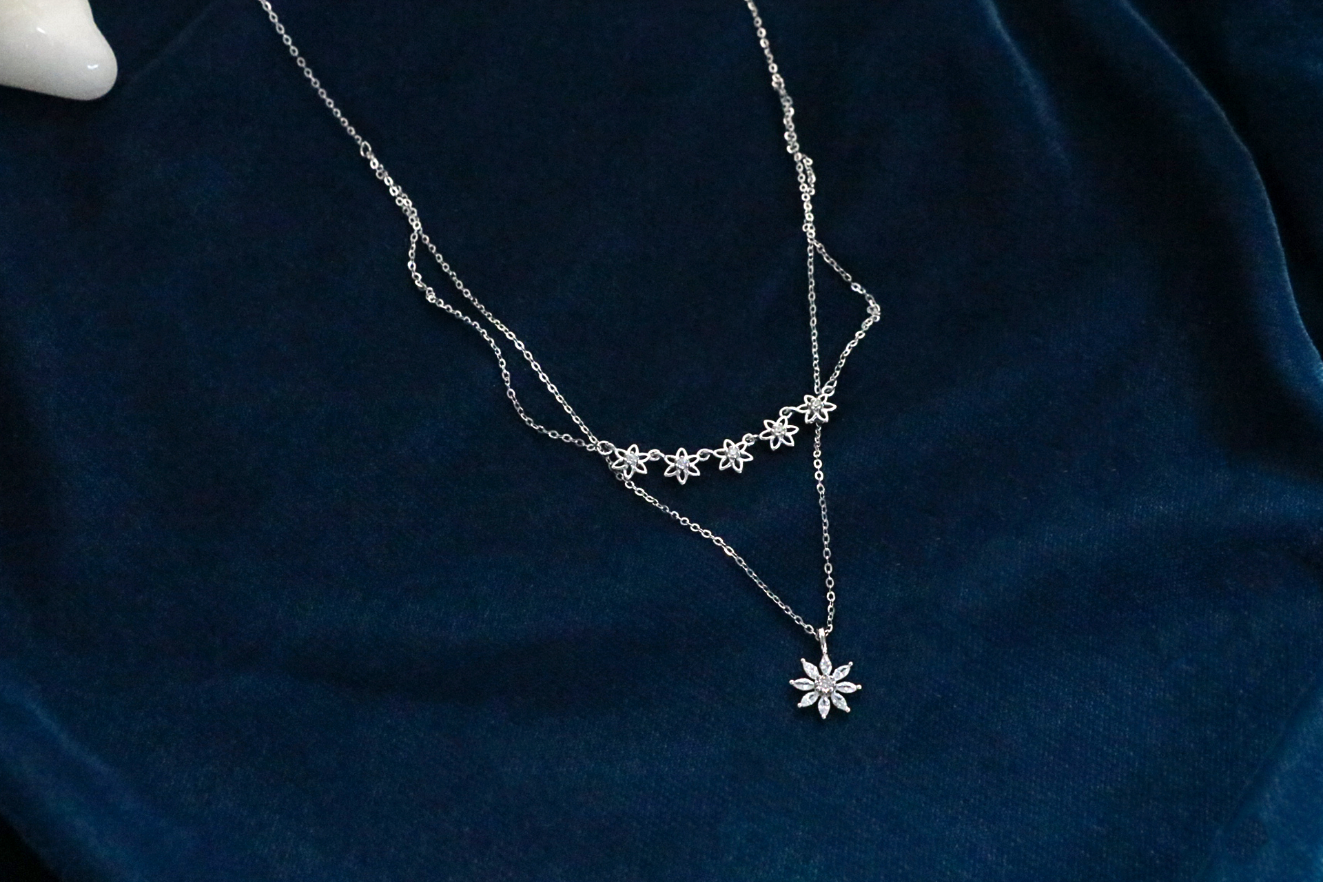 Astra Bloom Silver Chain