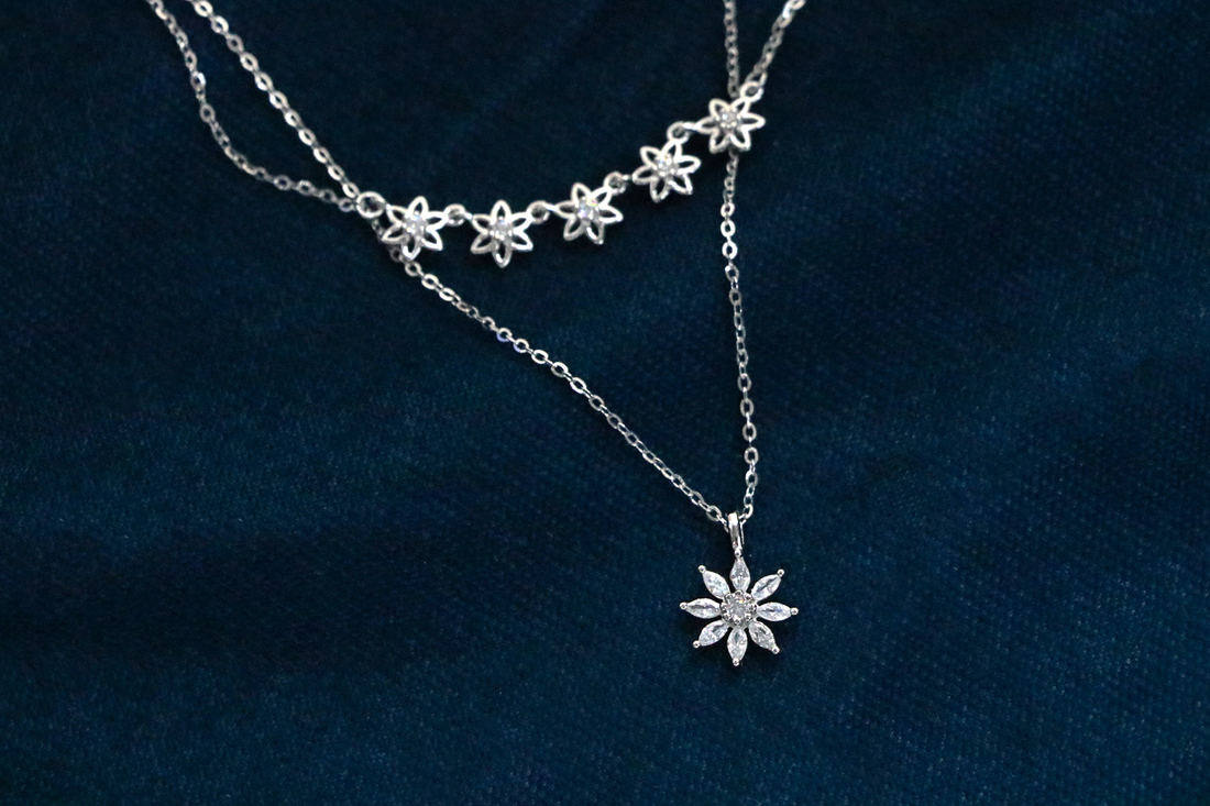 Astra Bloom Silver Chain