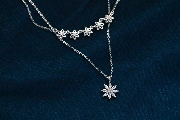 Astra Bloom Silver Chain
