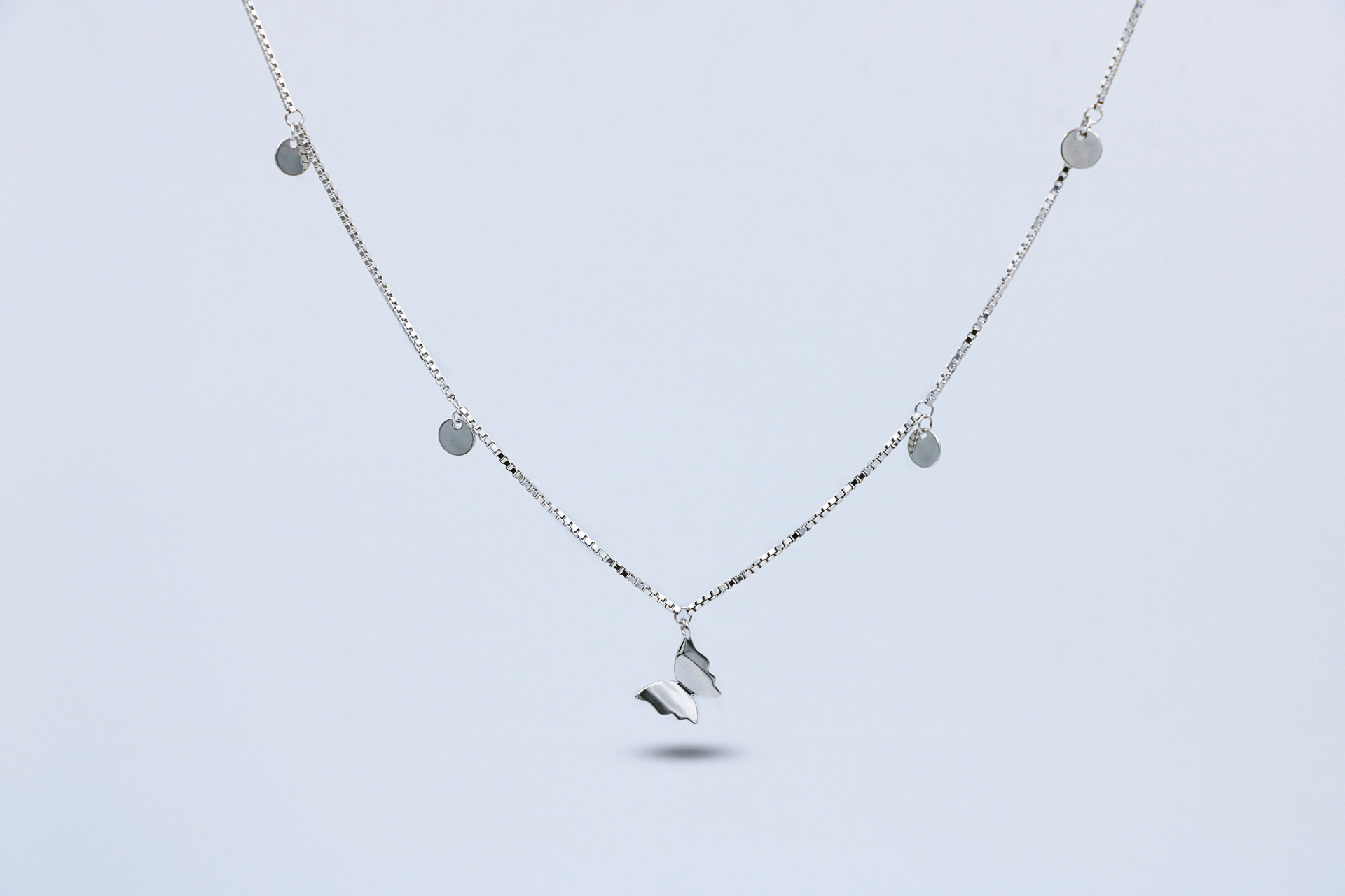 Flutter Charm Silver Chain