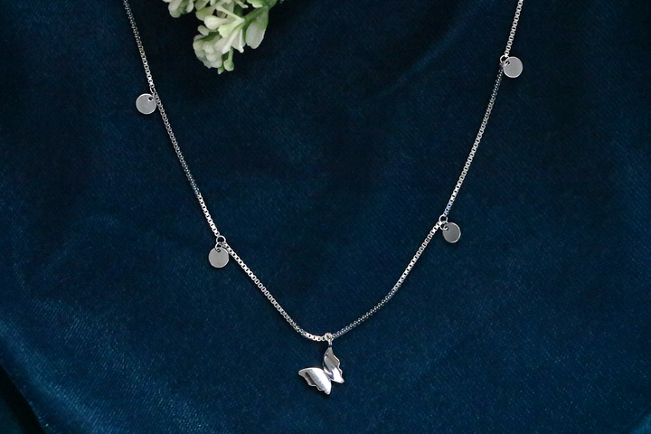 Flutter Charm Silver Chain