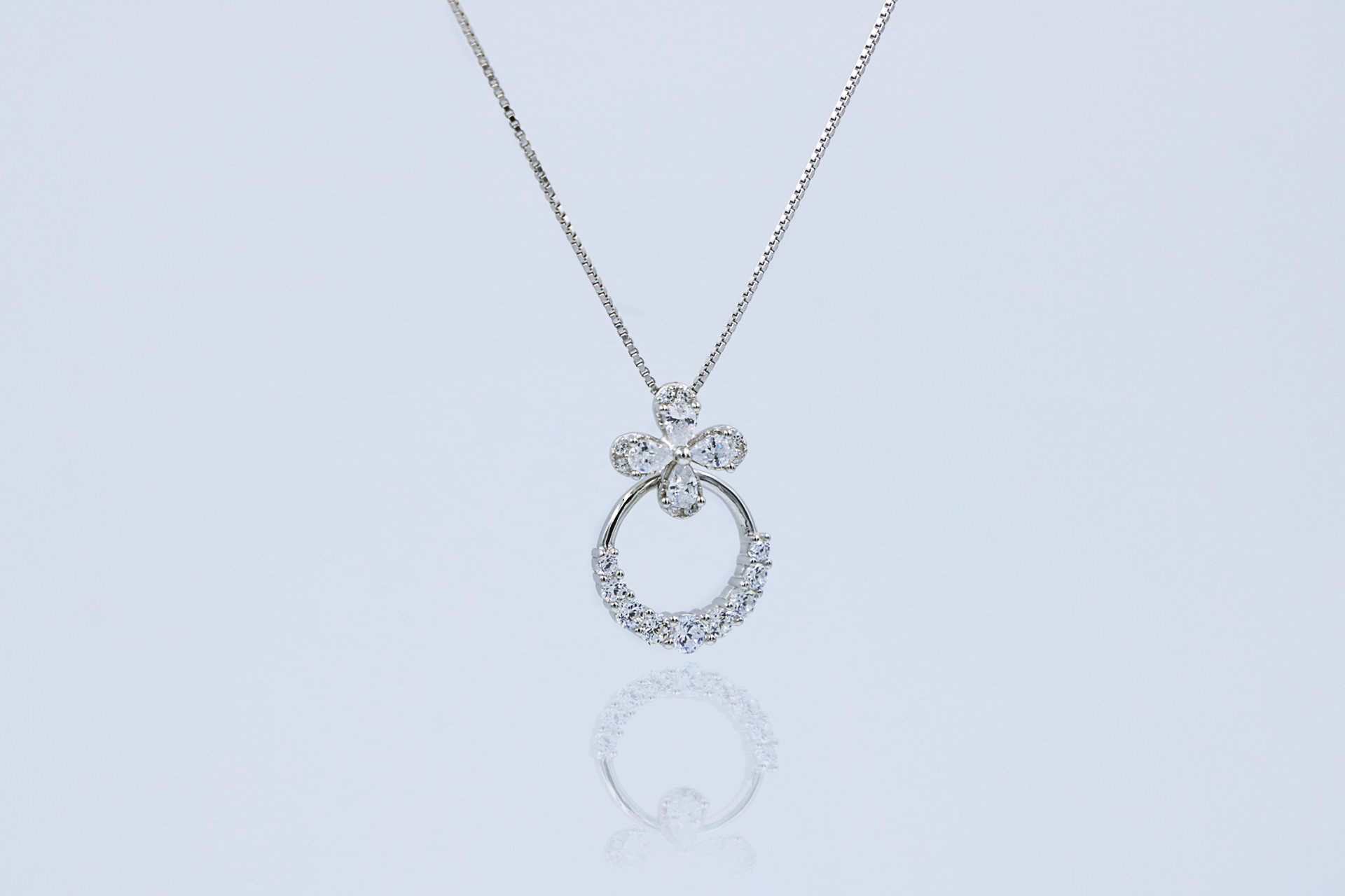 Flora Link Silver Chain