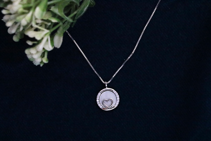 Aura Heart Pendant Chain