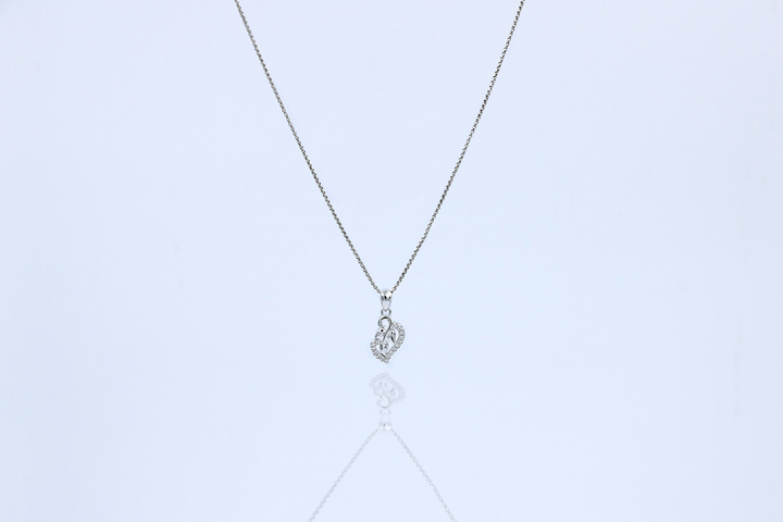 Lace Heart Pendant Chain