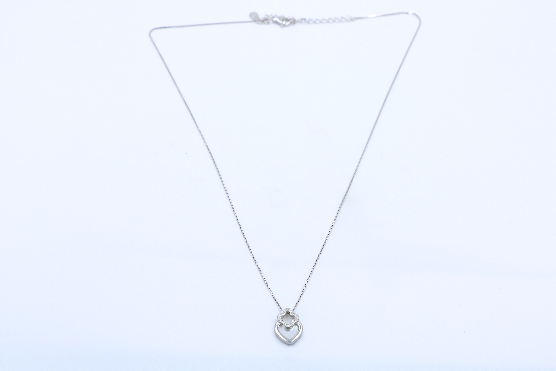 Clover Heart Pendant Chain