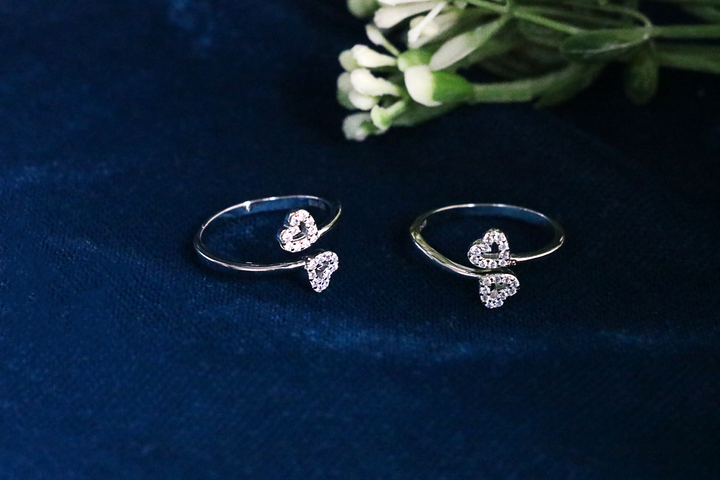 Dua Heart Toe Ring