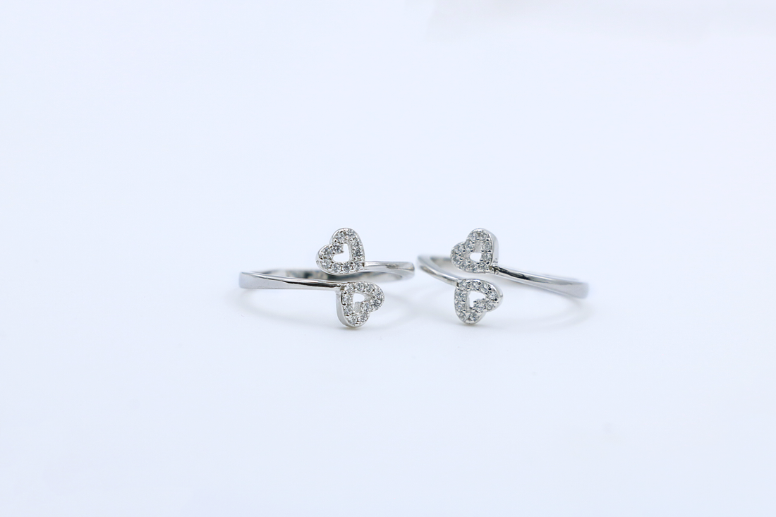 Dua Heart Toe Ring