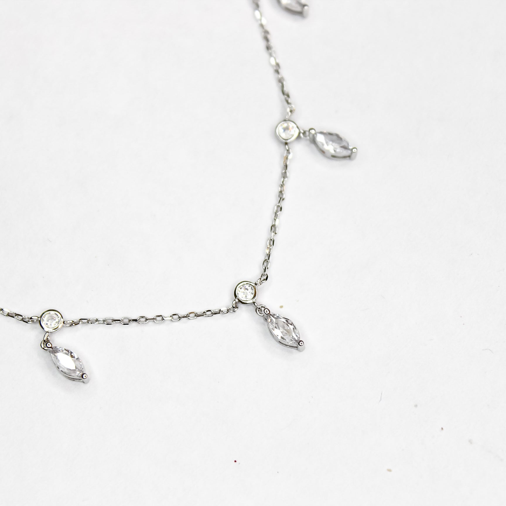 Crystal Dewdrop Choker Chain