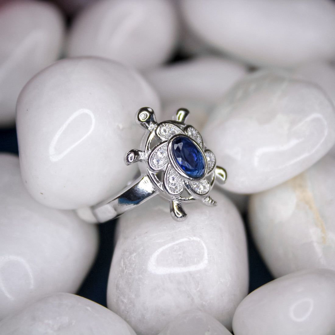 Azure Tortoise Ring