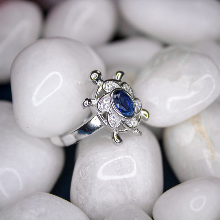 Azure Tortoise Ring