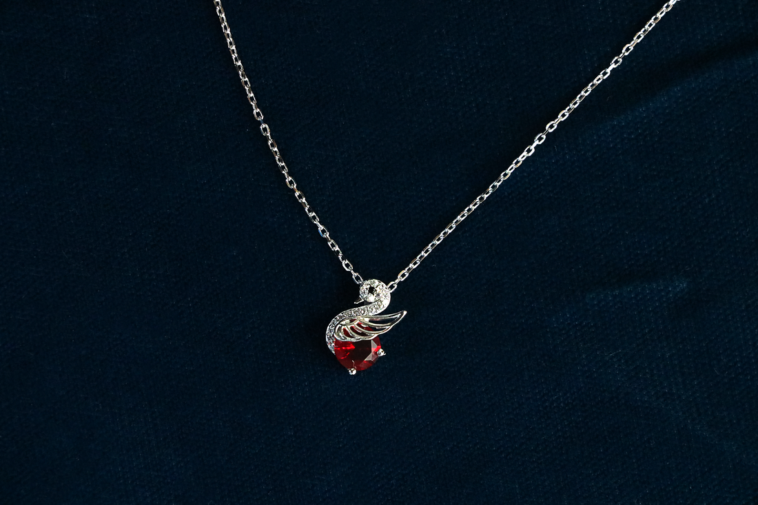 Flame Swan Pendant Chain