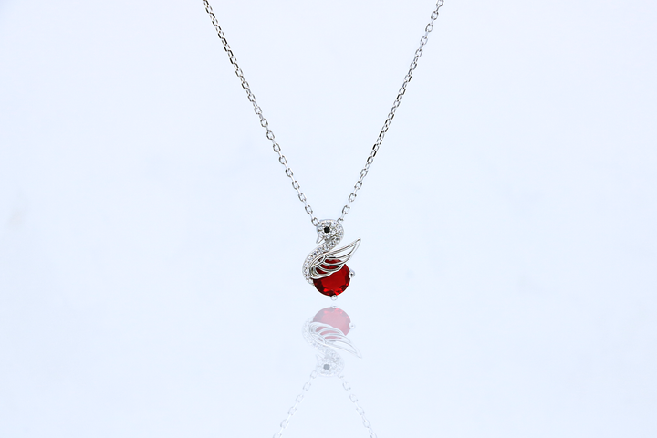 Flame Swan Pendant Chain