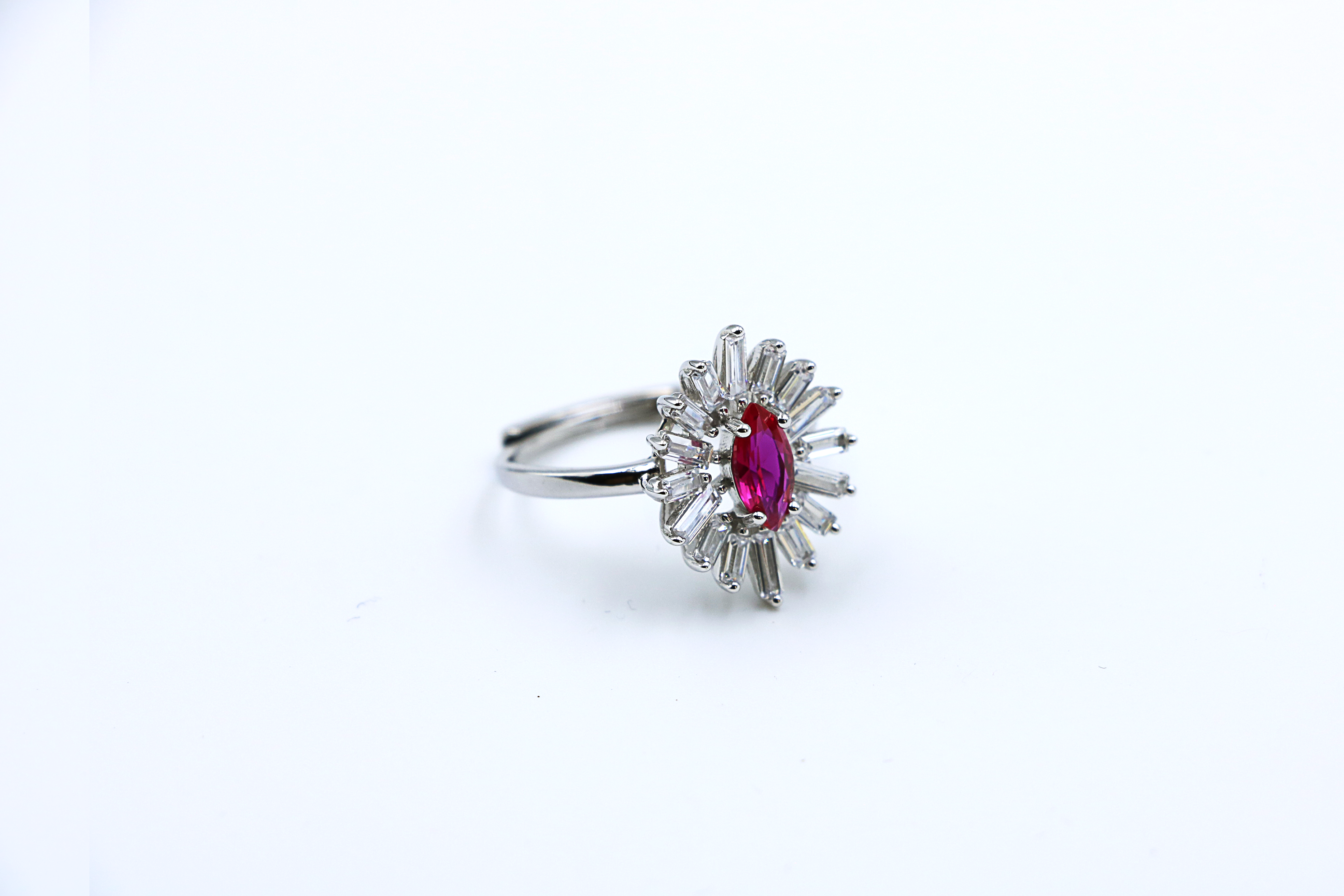 Crimson Adjustable Ring