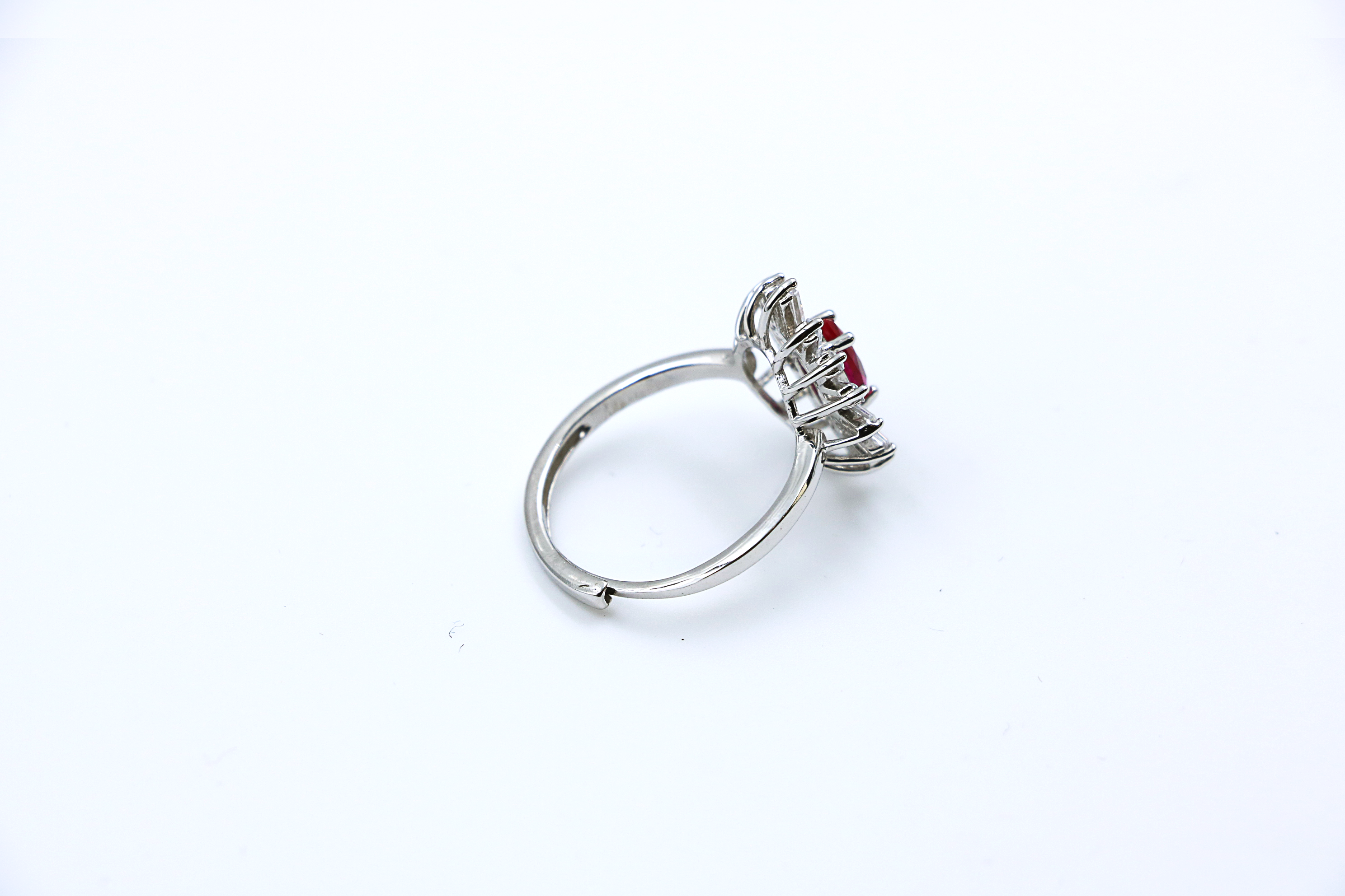 Crimson Adjustable Ring