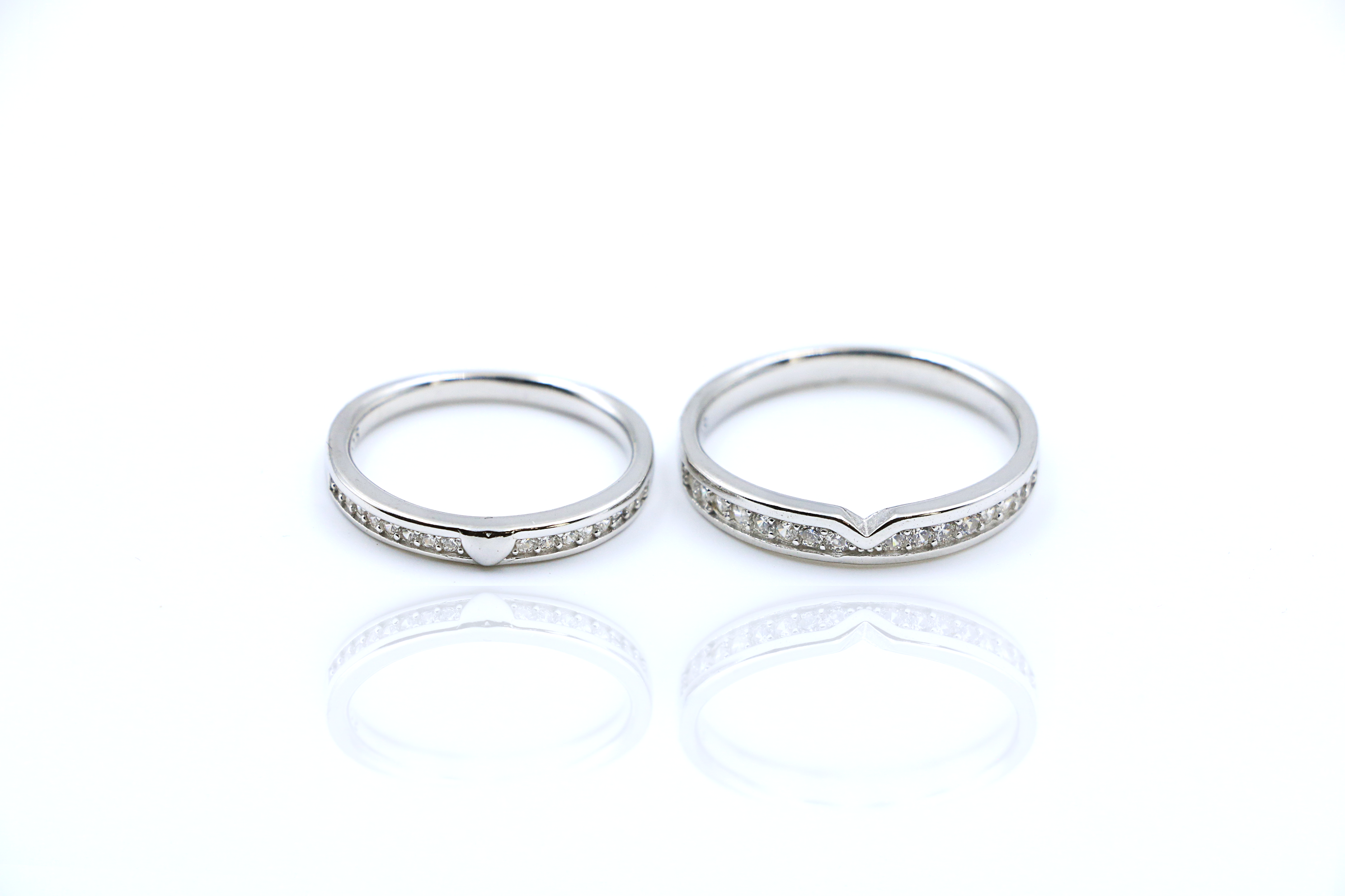 Vow Line Couple Rings