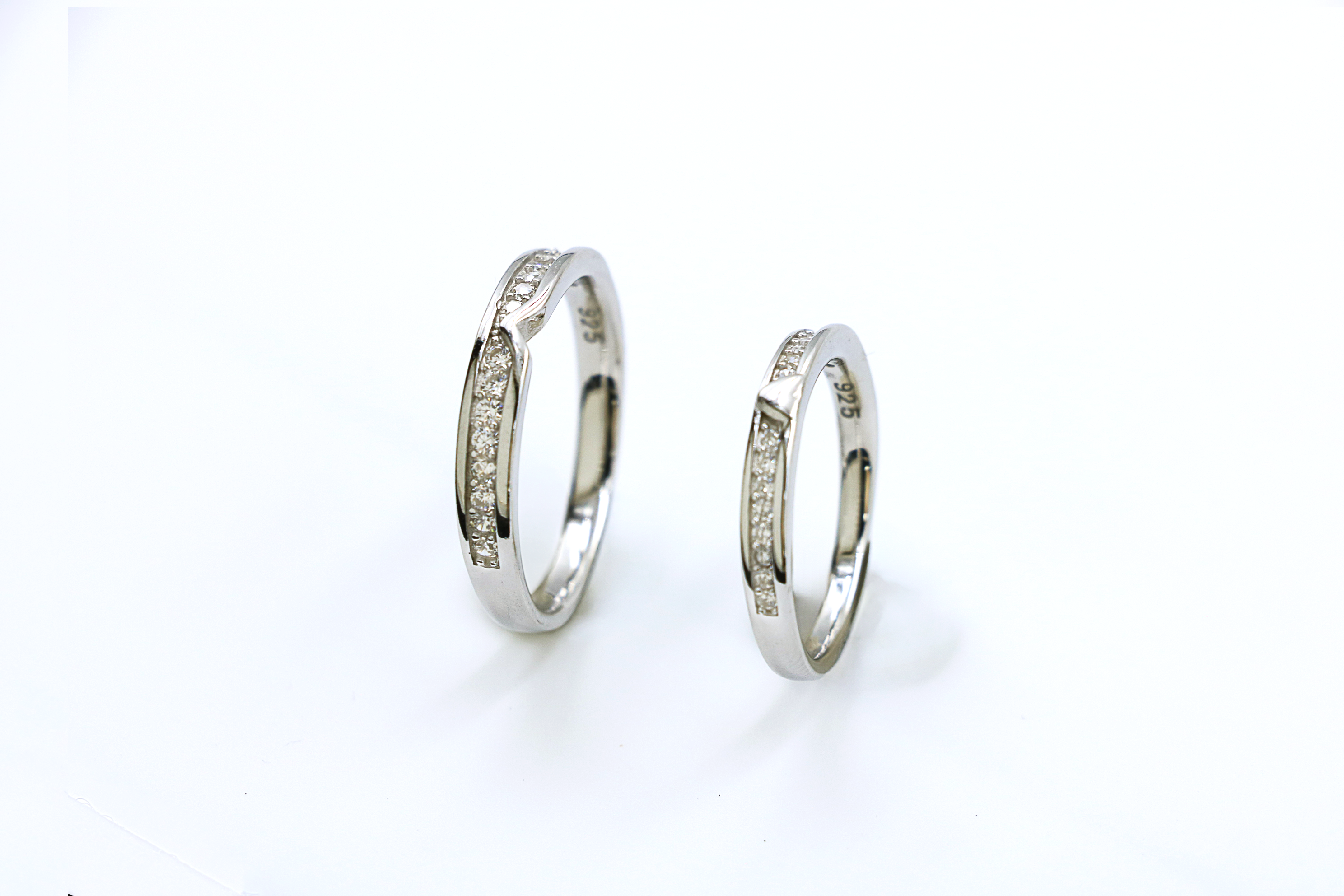 Vow Line Couple Rings