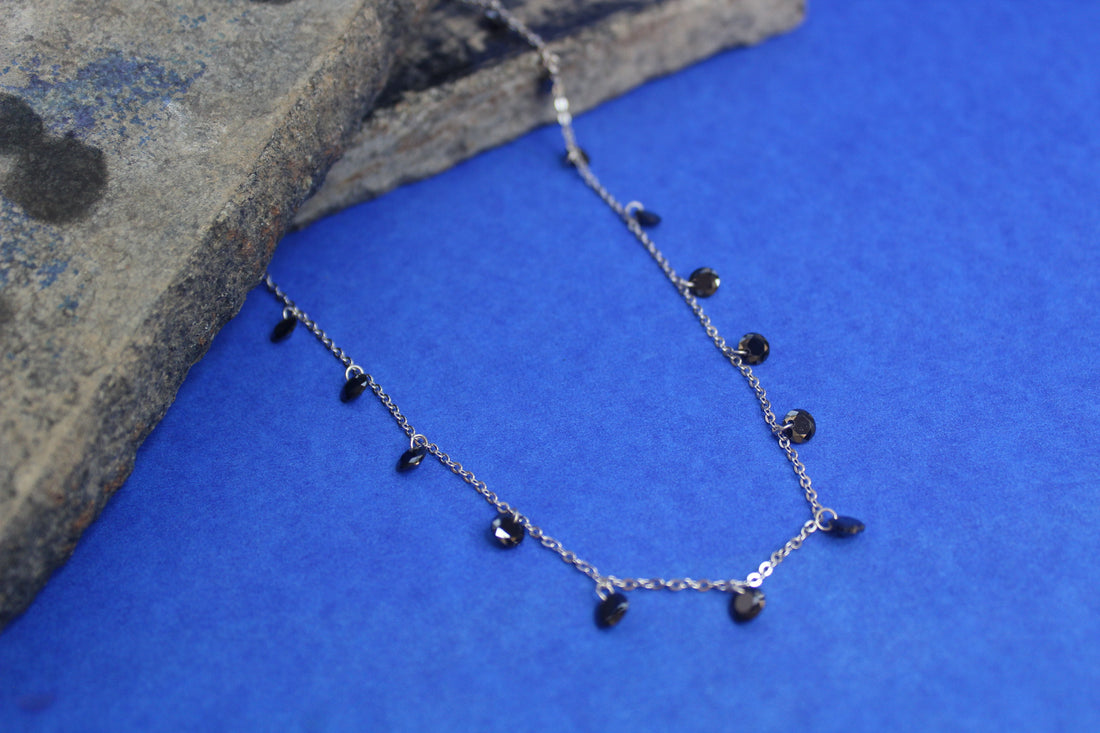 Black Raindrop Chain