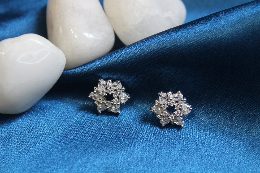 Frosted Star Studs